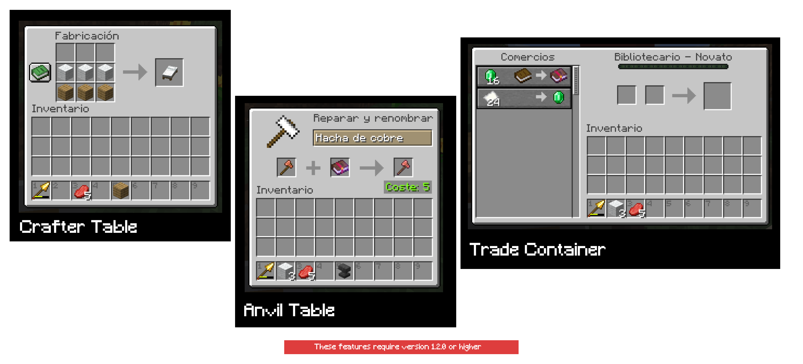 Screenshots of Hotbar Numbered