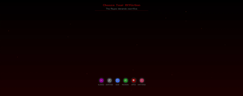 Class selection screen