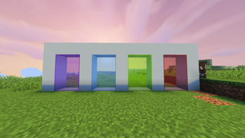 Lighting In Different Coloured Glass