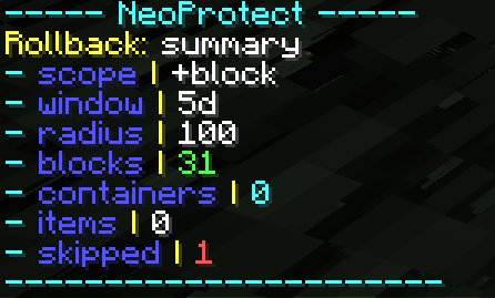 Rollback logs
