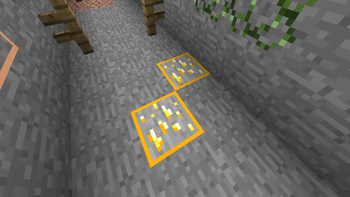 Ore example in a cave