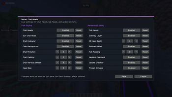 Simple Config Menu