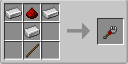 The recipe pattern for the wrench.