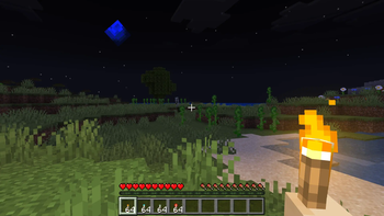 Nighttime torch lighting