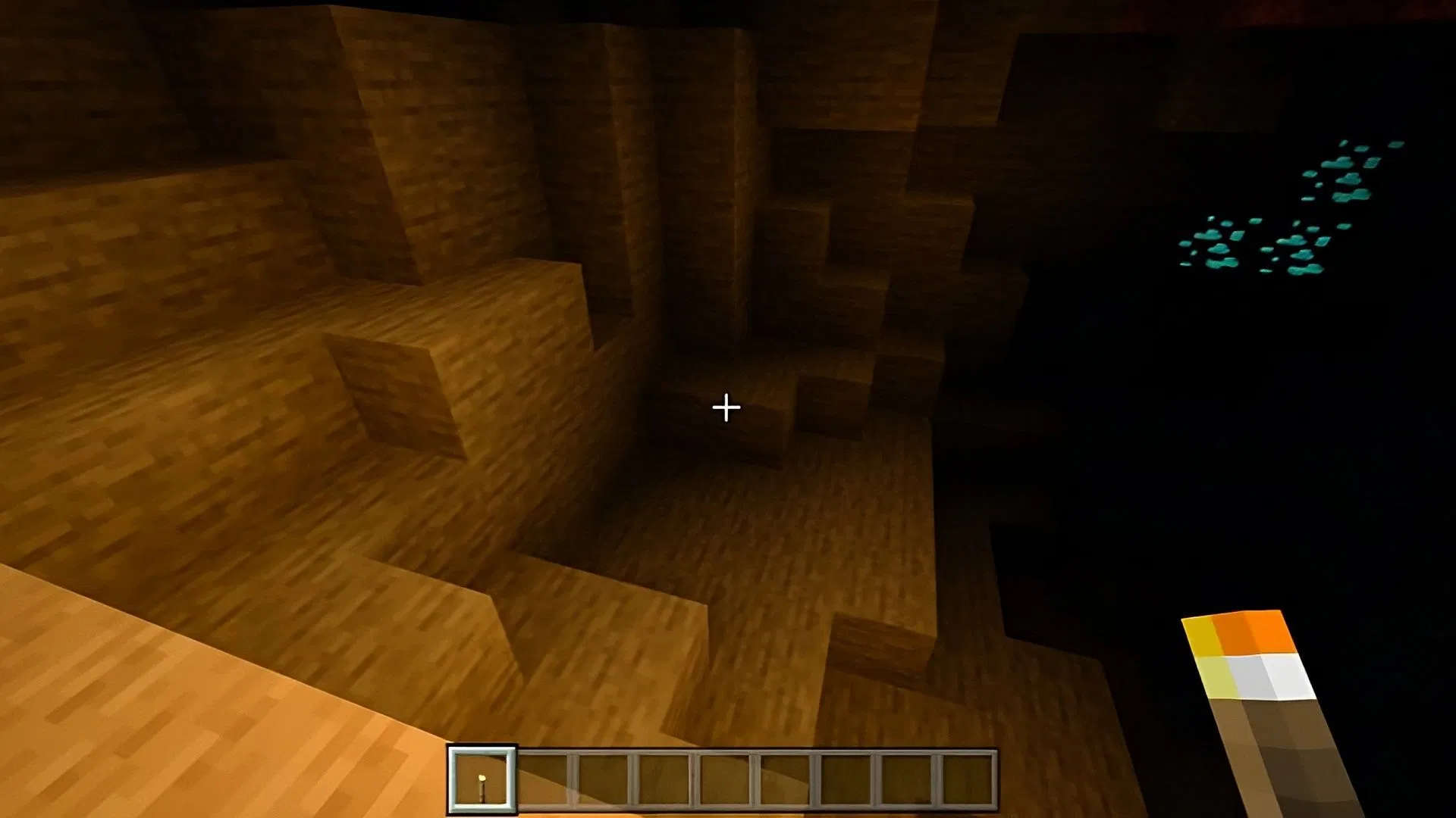 Dynamic lighting in a cave