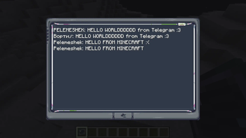 Telegram x Minecraft messages