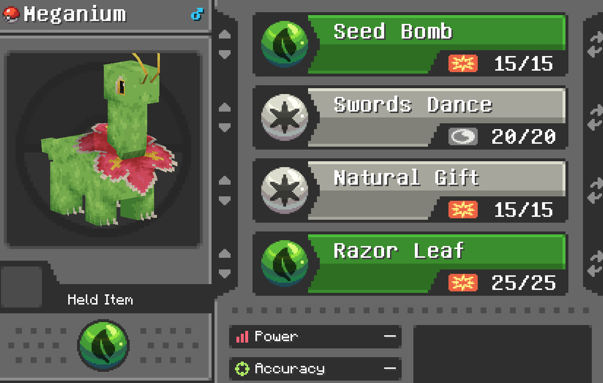 Old & bad Meganium :face_vomiting: 