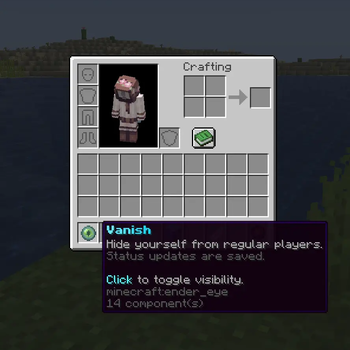 Vanish tool tooltip