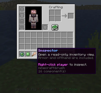 Inspector tool tooltip