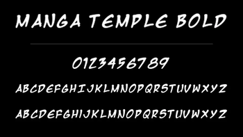 Manga Temple Bold Font