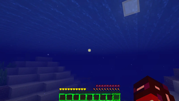 Air bubbles underwater