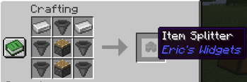 Item Splitter Crafting