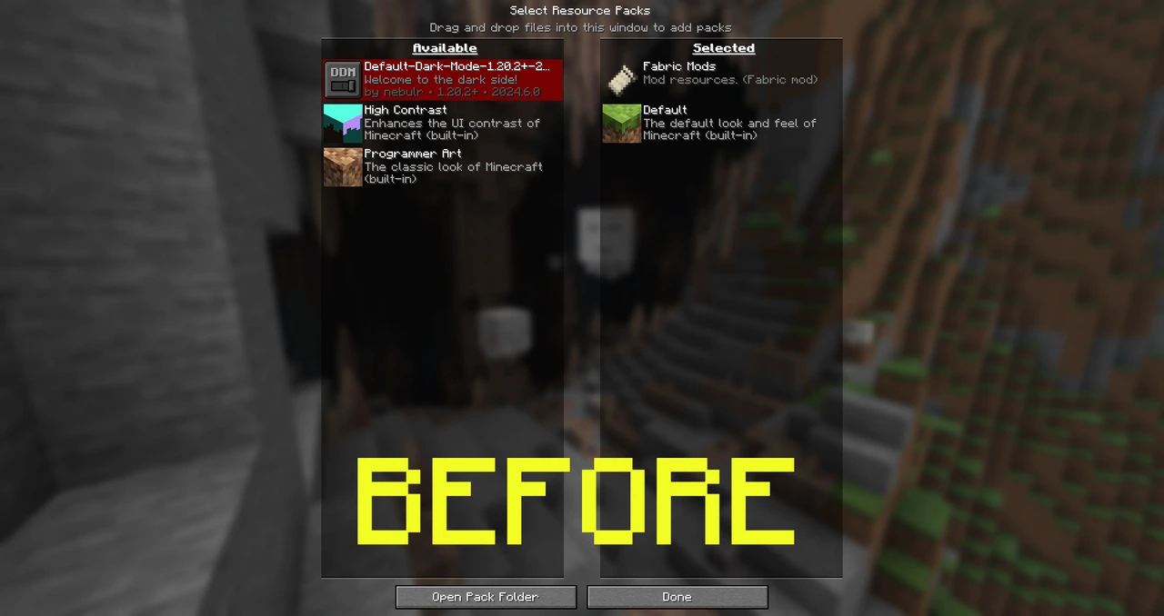COMPARISON - BEFORE
