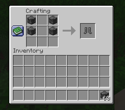 Bedrock Boots Recipe
