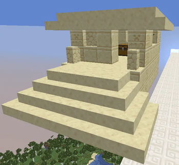 Desert pyramid hut
