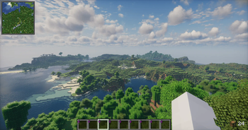 Just a random screenshot from a random world - modpack enabled!