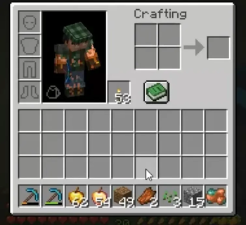 The raw copper in my inventory