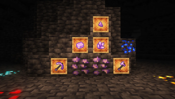 Amethyst Ore and Tools
