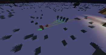 4 Zombies VS. 1 Villager