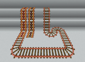 Copper rails in game