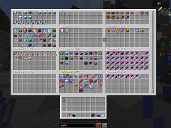 Interactive ender chest overlay