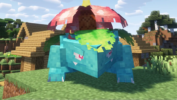 Venusaur on the village