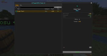 Trade Post (Player's Market) GUI