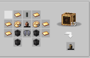 Crafting recipe for 1 of the 5 jetpacks