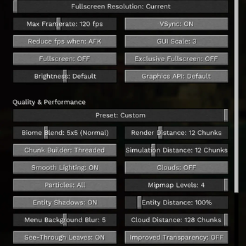Example Text (Video Settings)