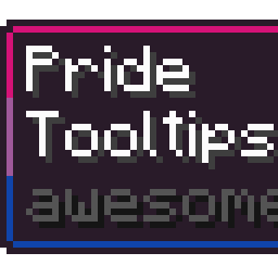 Bisexual Pride Flag Tooltip (Frame-only Alt-BG Tricolor Turned)