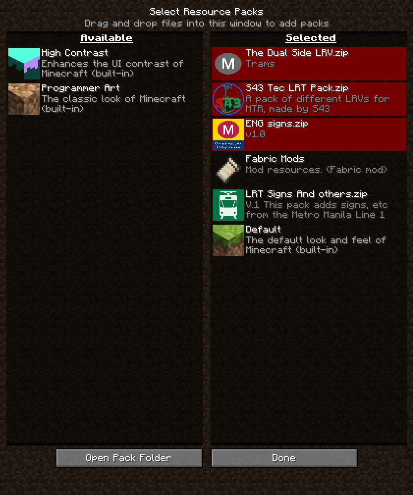 MTR auto pack loader — screenshot 1