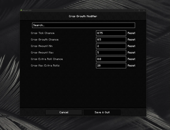 In-Game Configuration Options