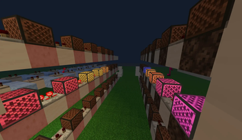 Active Note Blocks in the dark