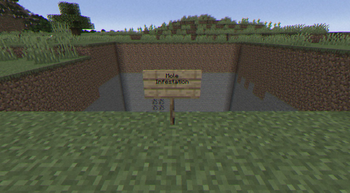 Mole infestation