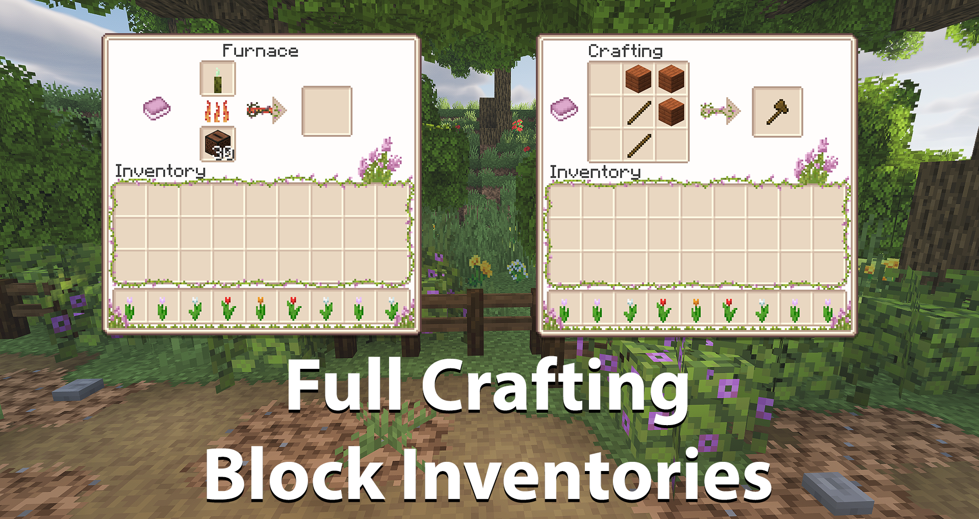 Crafting station inventories