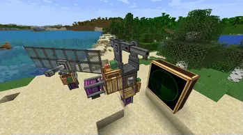 Autocannon aim setup
