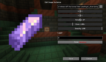 Edit Image Instance Page