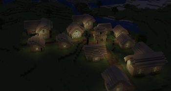 A Farlander Village at Night