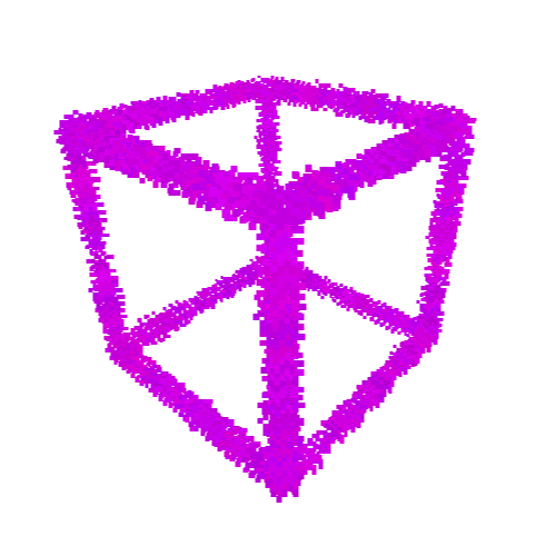 Cuboid cube purple