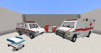 Doctor cars and ambulance