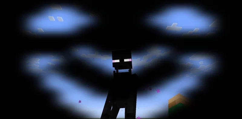 enderman and pumpkin blur