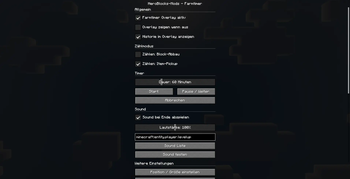 ⛏️ Farmtimer Einstellung