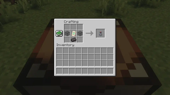 Xp Bottle crafting recipe in 1.0.0