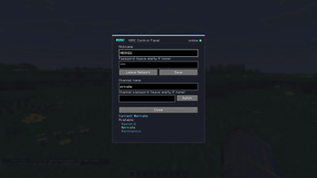 Control panel