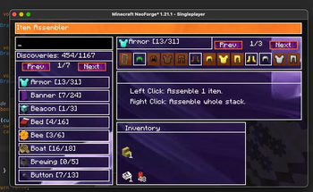 New Neoforge version GUi - Item Assembler