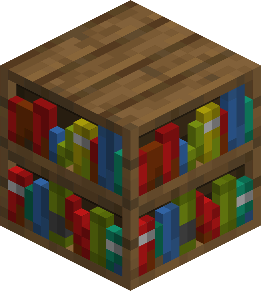 3D Spruce Bookshelf