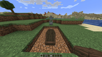 digging up the coffin