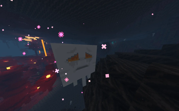 A Minecraft Movie Ghast in-game