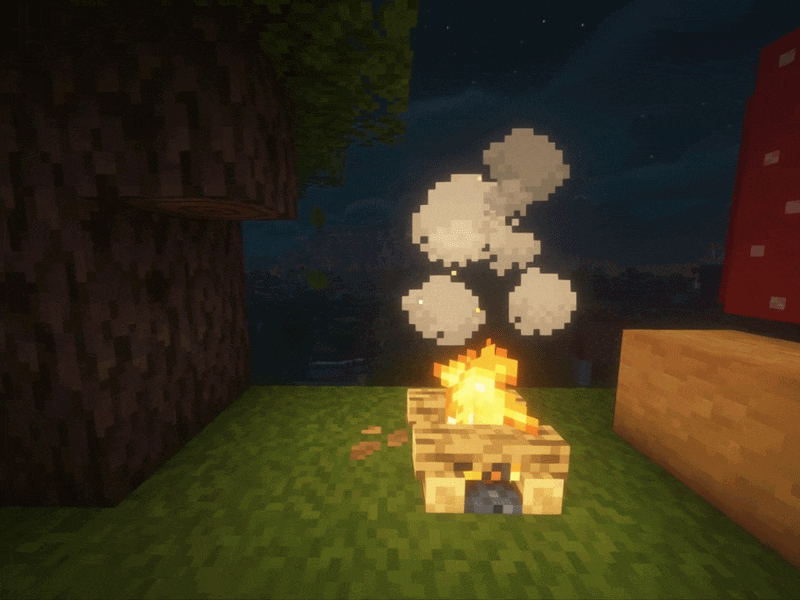 campfire with shaders