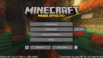 main menu